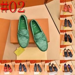 38Model Top-Quality-Männer Designer-Slipper Lederschuhe für luxuriöse Männer Kleiderschuhe Moccasins Atmungsfreie Turnschuhe Männer Fahren Komfort Flats Größe 38-46