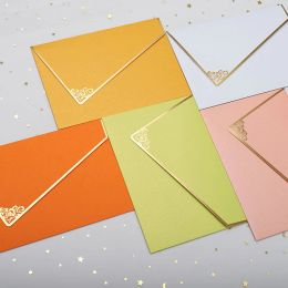 Envelopes 10pcs/lot Blank Envelope Pearl Bronzing European Gift Greeting Invitation Wedding Business Postcards High Quality Stationery