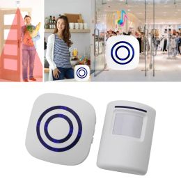 Detector Wireless Infrared Motion Sensor Door Security Bell Alarm Chime EU/US Plug 3 AAA batteries Not Included