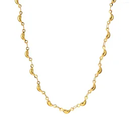Chains Stainless Steel Chain Collar Necklace For Women Statement Choker Link Gold Colour Jewellery