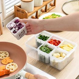 Storage Bottles Refrigerator Box Compartment Food Vegetable And Fruit Fridge Organiser Kitchen Container