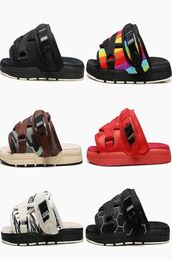 Beach Designer Visvim Platform Slippers Men Women Lovers Fashion Shoes Mule Slipper Hiphop Street Outdoor Sandals Flip Flops7115101