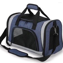 Cat Carriers Pet Supplies Dog Backpack Travel Portable Diagonal Breathable Bag House Litter