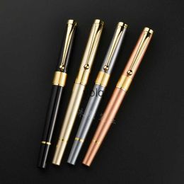 Fountain Pens Metal Signature Pen Black Pearl Neutral Business Gift Advertising Water H240423