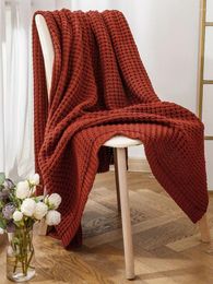 Blankets Thread Blanket With Tassel Solid Beige Grey Coffee Throw For Bedroom Sofa Home Textile Fashion Knitted