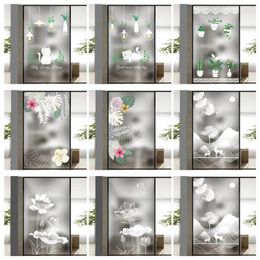 Window Stickers Frosted Sticker Bathroom Anti-Light Transmission Opaque Balcony Glass Film Kitchen Shading