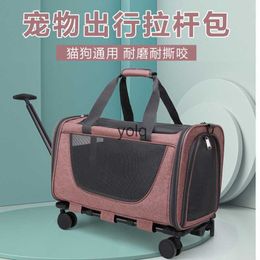Cat Carriers Crates Houses Dogs go out with breathable portable bags cats pet carrying cases large capacity handbags diagonal cross H240407