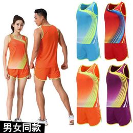 New Track And Field Suit Set Physical Examination Marathon Tank Top Student Sprint Competition Training Sports Running Suit