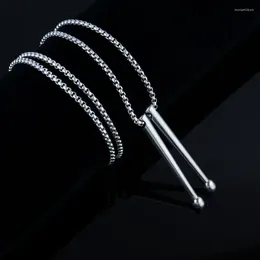 Chains Creative Drum Hammer Pendant Necklace Men's Trend Titanium Steel Alloy Fashion Accessories