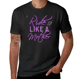 Men's Tank Tops Ride Like A Mother T-Shirt Plus Size T Shirts Short Oversized Blouse Heavy Weight For Men