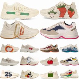Sneakers Casual Shoes Leather Starwberry Logo Ivory Brick Red Apple Green Beige Multi Mouth Ebony Anchor Tiger Wave Pink Heart Rainbo o3ji#