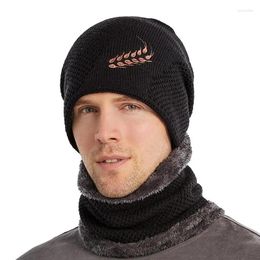 Berets Simple Winter Hat Skullies Beanies Hats For Men Women Wool Scarf Caps Balaclava Mask Gorras Bonnet Knitted