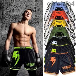 Mens Shorts Training Muay Thai Fighting Fitness Combat Sports Pants Printed Boxing Clothing Mma Sweatpants Pretorian Boxeo OA41