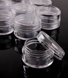 100pc 235g Sample Clear Cream Jar Mini Cosmetic Bottles Containers Transparent Pot For Nail Arts Small Clear Can Tin For6473317