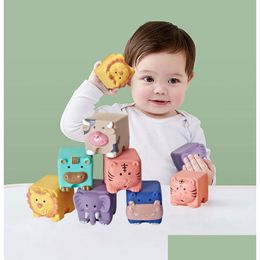 Bath Toys Poke Soft Toy Technic Lepin Brick Hands And Brains Diy Cognition Embossed O Block Christmas Gifts Baby Build Set Constructio Otd0C