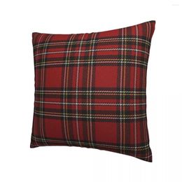 Pillow Plaid Retro Pillowcase Printed Polyester Cover Decorative Red Christmas Case Bedroom Wholesale 40X40cm