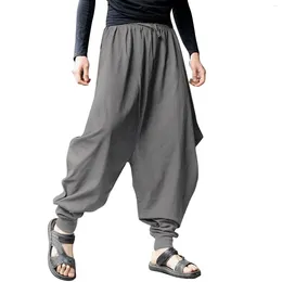 Men's Pants 2024 Harem Men Solid Loose Casual Mens Korean Fashion Sweatpants Harajuku Male Baggy Trousers Streetwear