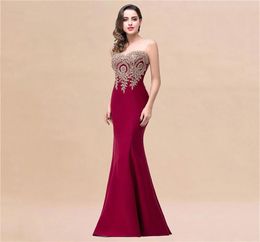 S4XL Plus Size Mermaid Evening Dresses Long Sexy Engagement Robe Birthday Gift Women Gold Lace Backless Sleeveless Sweet Heart6970451