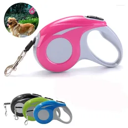 Dog Collars 3/5M Leash Automatic Retractable Durable Walking Running Leads Nylon Traction Rope Belt Puppy Leashes Auto Extending