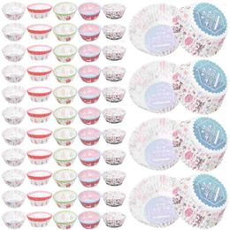 Disposable Cups Straws 500 Pcs Muffins Greaseproof Paper Baking Cupcake Liner Mini Liners Gift Patterned Wrappers Elder Small