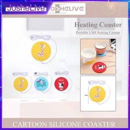 Cups Saucers Portable Heating Anti-skid Insulation Thermostatic Heated Mugs Warmer Mat Kitchen Accessories Tools Electric