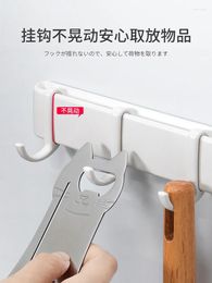 Hooks Japanese Hook Apron Magnet No Punch Sticker Row Kitchen Iron Security Door Wall Hanging Refrigerator Clothes