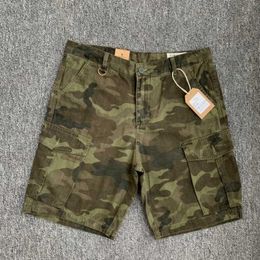 Men's Shorts Desert Jungle Mens Camo Shorts 2024 Summer Retro American Cotton Pants Young Mens Casual Straight Work Clothes J240407