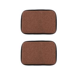 Set of 2 30x40cm Brown Home Chair Cushion Dining Chair Pads Easy To Care9933076
