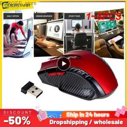 Mice 1~8PCS 2.4GHz Wireless Mouse Optical Mice With USB Receiver Gamer 1600DPI 6 Buttons Mouse For Computer PC Laptop Accessories Y240407