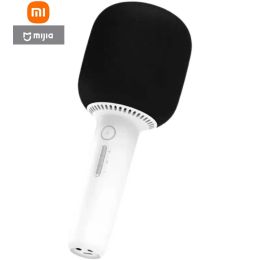 Microphones Mijia Home Microphones Hand Held Allinone Karaoke Wireless Xiaomi Microphone Studio Equipment Vocal for K Song TV Singing
