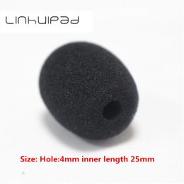 Accessories Linhuipad 4 MM Foam Microphone Windscreen mic sponge cover 4mm inner diameter 25 mm inner length 10pcs /lot by post