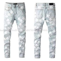 Mens Skinny for Man Pants Designer Jeans Grey Rip Denim Biker Paint Essergo Pant Bone Slimt Fit Stretch Motorcycle Star Halloween Hip Hop Stratwear Straight Streetwear