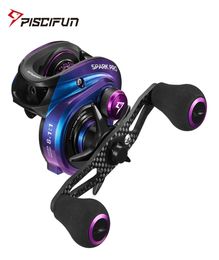 Piscifun Spark Pro Baitcasting Reel 111 Shielded Ball Bearings 75KG Carbon Fiber Drag Low Profile Baitcaster Fishing Reels 201129218409