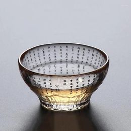 Cups Saucers Cangkir Kaca Tahan Panas Teh Mangkuk Utama Transparan Sake Seni Kecil