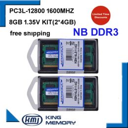 RAMs Kembona Arrive Laptop Rams Sodimm Ddr3 8gb(kit of 2pcs Ddr3 4gb) Pc3l12800 1.35v Low Power 204pin Ram Memory