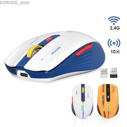 Mice Silent wireless rechargeable mouse office portable laptop pc adjustable DPI for home thin Raton inalambrico mouse gaming Y240407