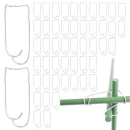 Supports 50pcs Plant Trellis Connecting Buckles Climbing Pipe Support Fixing Tool Garden Stake Connectors For Vegetable Garden Roof