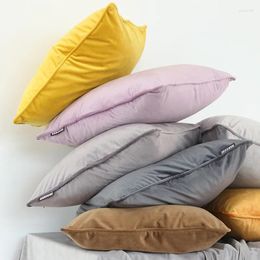 Pillow 30x50/45x45/35x60/50x50/55x55/60x60/70x70cm Plain Colour Velvet Cover Case Sofa Decorative Pillowcase Home Decor