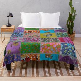 Blankets Patchwork Vintage Style Throw Blanket Bed Linens Sofa