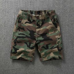 Men's Shorts Mens casual camouflage goods shorts 2024 new summer loose camouflage shorts mens J240407