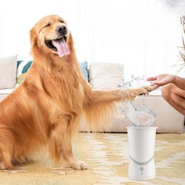 Cute pet automatic silicone foot wash cup, smart dog and cat cleaning paw, pet foot washer, pet supplies