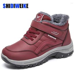 Boots SDWK Women Winter Ladies Snow Lace Up Ankle Female Non Slip Plush Fur Shoes Keep Warm Botas Plus Size 41