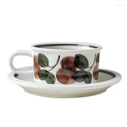 Cups Saucers Coffee Cup Sets Afternoon Tea And Mugs Mug For Glasses Set Travel Coffe Ceramic Espresso Saucer Drinkware Kitchen