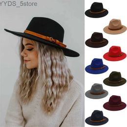 Wide Brim Hats Bucket Size 2 Parents and Childrens Mens Wool Panama Hat Fedora Trilby Sunhat Classic Retro Party Travel Street Style yq240407