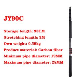 Accessories Carbon Fibre Microphone Pole Mic Stand Recording Rod Bracket Flash Speedlite Stick 3m 5m Jieyang Jy90c Jy100a Jy100c Jy500c