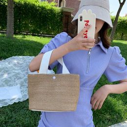 Evening Beach Bags Vacation Bag Summer Trendy Countryside Style Woven Women's Leisure Girl Vegetable Basket Handheld