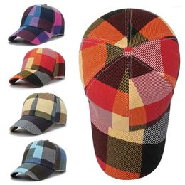 Ball Caps Outdoor Spring Summer Fashion Men Women Sunscreen Hats Sun Cap Baseball Plaid