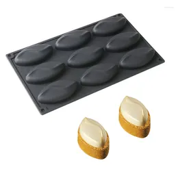 Baking Moulds Creative Oval Pointed Mousse Wave Shape Silicone Mould DIY Ice Cream Chocolate Sandwich Cake For Wholesale