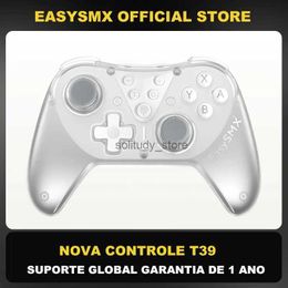 Game Controllers Joysticks EasySMX T39 Bluetooth gaming board wireless controller compatible with switches PCs laptops iOS Steam with Hall joystick Q240407