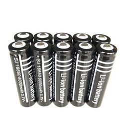 Black UltraFire 18650 High Capacity 6000mAh 37V Liion Rechargeable Battery For LED Flashlight Digital Camera Lithium Batteries C8270473